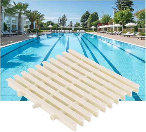 ININOSNP Wirbelverhindernde Entwässerungsabdeckung Überlauf-Entwässerungsgitter Schwimmbadgitter Modulares Abwassergitter Abnehmbares Deckgitter Entwässerungsabdeckung(Width25cm-1PCS) von ININOSNP
