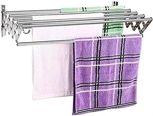 ININOSNP Zusammenklappbarer Wäscheständer Tragbarer, zusammenklappbarer Kleiderständer, zusammenklappbarer Teleskop-Kleiderständer for den Innenbereich, Handtuchhalter for das Badezimmer(70cm) von ININOSNP