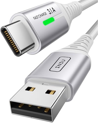 INIU USB C Kabel 2m Weiß Typ C 3,1A Handy Ladekabel USB auf USB C Schnellladekabel, Nylon USB-C Aufladekabel Lang für iPhone 16 15 Pro Samsung Galaxy S21 S20 S10 Note 10 Google Pixel 7 6 usw. INIU USB C Kabel 2m Weiß Typ C 3,1A Handy Ladekabel USB auf USB C Schnellladekabel, Nylon USB-C Aufladekabel Lang für iPhone 16 15 Pro Samsung Galaxy S21 S20 S10 Note 10 Google Pixel 7 6 usw. von INIU