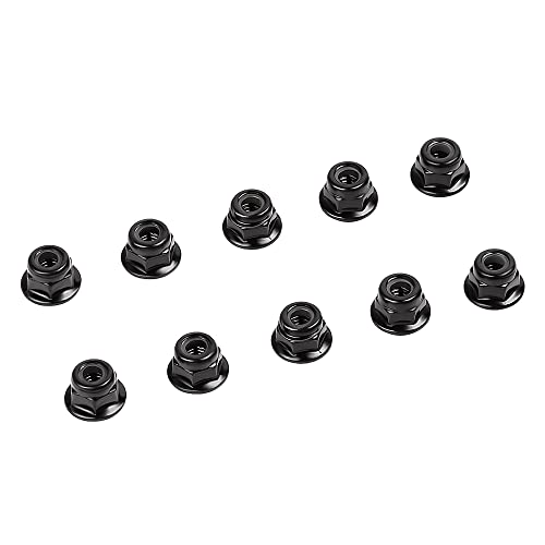 INJORA 10pcs M4 Metall Radmuttern Flansch Nyloc-Muttern für 1/10 RC Crawler TRX4 TRX6 Axial SCX10 90046 AXI03007 Redcat MST Rock INJORA 10pcs M4 Metall Radmuttern Flansch Nyloc-Muttern für 1/10 RC Crawler TRX4 TRX6 Axial SCX10 90046 AXI03007 Redcat MST Rock von INJORA