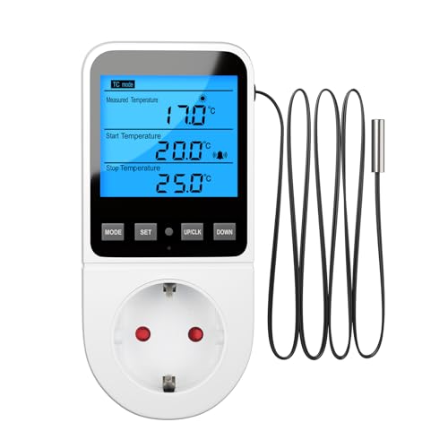 INKBIRDPLUS Temperaturregler mit Timer und Sonde für Gewächshaus Mit DE von INKBIRDPLUS