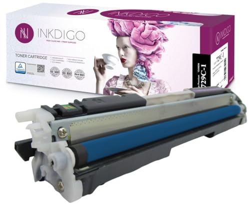 CRG729 CRG-729 Toner Premium TÜV Cyan Kompatibel Canon I-Sensys LBP-7010 C und Canon I-Sensys LBP-7018 C von INKDIGO