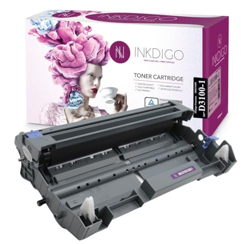 Bildtrommel DR3100 XL - Premium TÜV Trommel Schwarz Kompatibel für Drum DR-3100 für Brother DCP 8060 8065 HL 5240 5240 5240 5250 5250 5250 5270 5270 5270 5270 5280 5280 MFC 8460 8460 8670 8860 8860 von INKDIGO