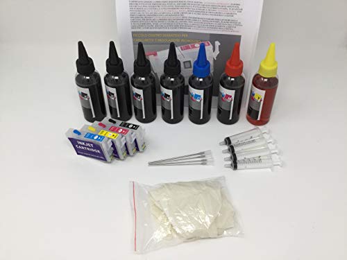 Nachfüllpack für Epson Drucker Stylus, PHOTO: BX305F, S22, SX125,SX420W, SX425W, TIPO TO1281-1282-1283-1284 + 700 ml INCHIOSTRO von INKJET ORIGINALE