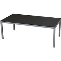 Gartentisch Aluminium graphit 160x90 cm Terrassentisch Tischplatte nach Wahl Deropal weiß - Inko von INKO