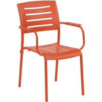 Stapelstuhl Ronda Aluminium 61x57x85 cm Gartenstuhl 2 Farben zur Auswahl Orange - Inko von INKO