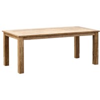 Inko Teakholz-Tisch Abacus recyceltes Teak Gartentisch Holztisch 12 Größen zur Auswahl 180x90 cm von INKO