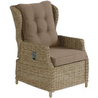 Lounge-Sessel Leona Rattanoptik Loungesessel Gartensessel 3 Farben zur Wahl Rattanoptik natur - Inko von INKO
