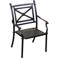Stapelstuhl Carina Alu-Guss bronze 63x71x100 cm Gartenstuhl stapelbar - Inko von INKO