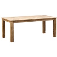 Teakholz-Tisch Abacus recyceltes Teak Gartentisch Holztisch 12 Größen zur Auswahl 120x80 cm - Inko von INKO
