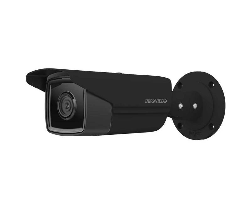 INKOVIDEO Überwachungskamera V-820-MB 8MP 4K PoE ONVIF IP Netzwerk (Außenbereich, Innenbereich, H.265, ONVIF, Nachtsicht bis zu 60 m, Personen- und Fahrzeugerkennung) von INKOVIDEO
