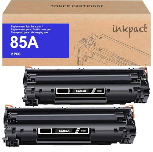 INKPACT CE285A 85A Kompatible Tonerkartuschen für HP CE285A 85A für HP LaserJet Pro P1102W P1102 P1005 P1100 P1006 M1132 M1212nf M1136 M1130 M1217nfw, Canon LBP30100 LBP60 00 (2 schwarz) von INKPACT