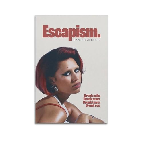 INKT Raye Escapism Poster Wandkunst Leinwand Gemälde Wohnzimmer Schlafzimmer Zuhause Dekoration Büro Wandposter Fitnessstudio Kunst Malerei 50 x 75 cm von INKT