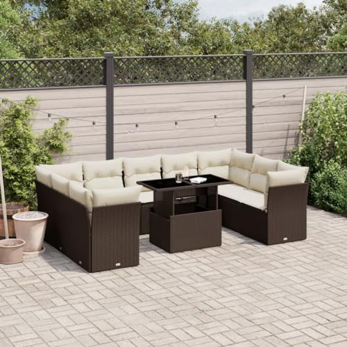 INLIFE 10-TLG. Garten-Sofagarnitur mit Kissen Braun Poly Rattan,Möbel,Gartenmöbel,Gartenmöbel-Sets,Braun,87.5 KG,3266823 INLIFE 10-TLG. Garten-Sofagarnitur mit Kissen Braun Poly Rattan,Möbel,Gartenmöbel,Gartenmöbel-Sets,Braun,87.5 KG,3266823 von INLIFE