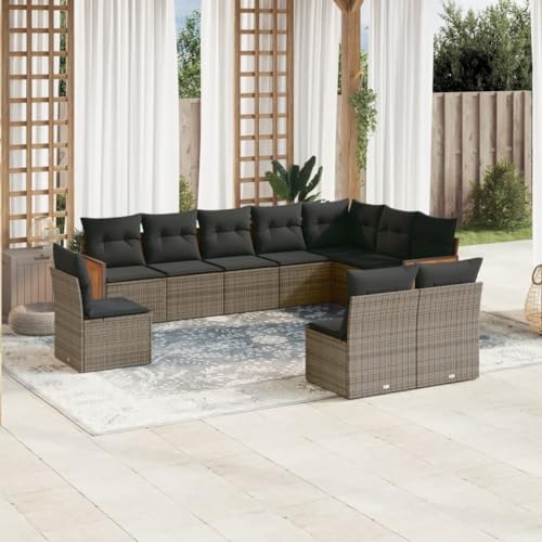 INLIFE 10-TLG. Garten-Sofagarnitur mit Kissen Grau Poly Rattan,Möbel,Gartenmöbel,Gartenmöbel-Sets,Grau,80 KG,3227754 INLIFE 10-TLG. Garten-Sofagarnitur mit Kissen Grau Poly Rattan,Möbel,Gartenmöbel,Gartenmöbel-Sets,Grau,80 KG,3227754 von INLIFE