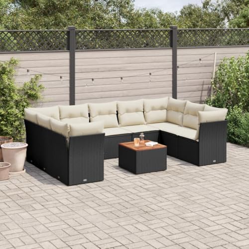 INLIFE 10-TLG. Garten-Sofagarnitur mit Kissen Schwarz Poly Rattan,Möbel,Gartenmöbel,Gartenmöbel-Sets,Schwarz,80 KG,3223802 INLIFE 10-TLG. Garten-Sofagarnitur mit Kissen Schwarz Poly Rattan,Möbel,Gartenmöbel,Gartenmöbel-Sets,Schwarz,80 KG,3223802 von INLIFE