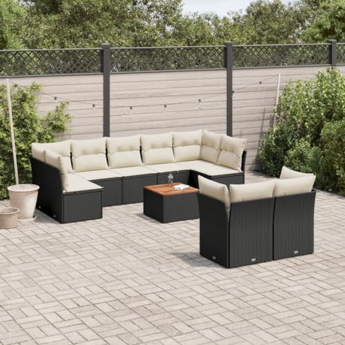 INLIFE 10-TLG. Garten-Sofagarnitur mit Kissen Schwarz Poly Rattan,Möbel,Gartenmöbel,Gartenmöbel-Sets,Schwarz,80 KG,3223809 INLIFE 10-TLG. Garten-Sofagarnitur mit Kissen Schwarz Poly Rattan,Möbel,Gartenmöbel,Gartenmöbel-Sets,Schwarz,80 KG,3223809 von INLIFE