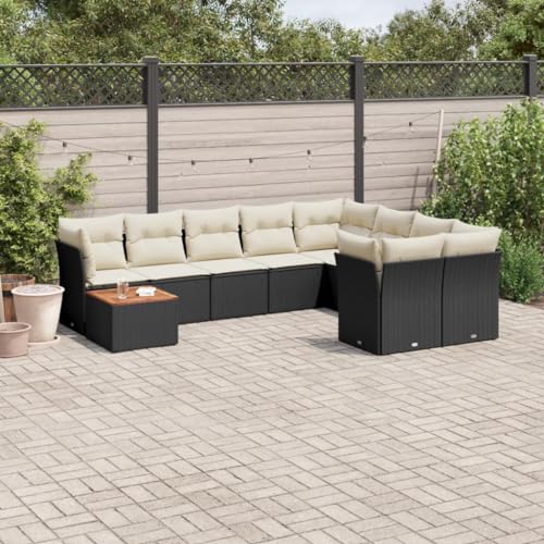 INLIFE 10-TLG. Garten-Sofagarnitur mit Kissen Schwarz Poly Rattan,Möbel,Gartenmöbel,Gartenmöbel-Sets,Schwarz,80 KG,3223823 INLIFE 10-TLG. Garten-Sofagarnitur mit Kissen Schwarz Poly Rattan,Möbel,Gartenmöbel,Gartenmöbel-Sets,Schwarz,80 KG,3223823 von INLIFE