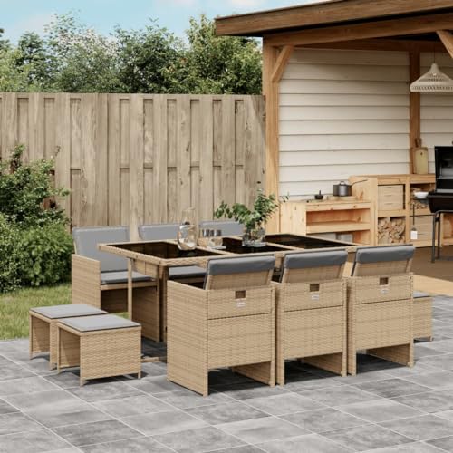 INLIFE 11-TLG. Garten-Essgruppe mit Kissen Beigemischung Poly Rattan,Möbel,Gartenmöbel,Gartenmöbel-Sets,Beige,86.6 KG,3277739 INLIFE 11-TLG. Garten-Essgruppe mit Kissen Beigemischung Poly Rattan,Möbel,Gartenmöbel,Gartenmöbel-Sets,Beige,86.6 KG,3277739 von INLIFE