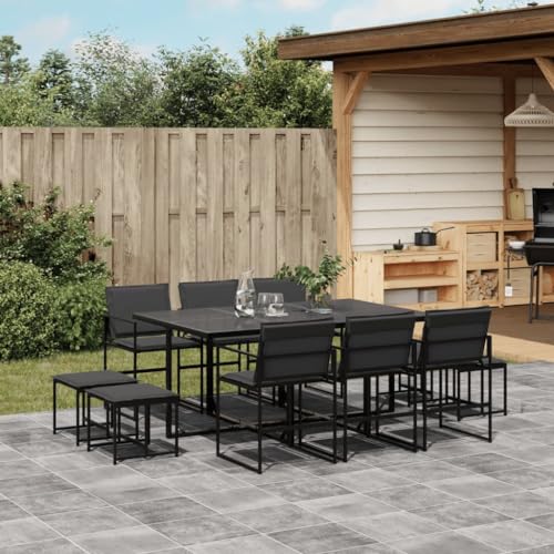 INLIFE 11-TLG. Garten-Essgruppe mit Kissen Schwarz Textilene,Möbel,Gartenmöbel,Gartenmöbel-Sets,Schwarz,74.9 KG,3295084 INLIFE 11-TLG. Garten-Essgruppe mit Kissen Schwarz Textilene,Möbel,Gartenmöbel,Gartenmöbel-Sets,Schwarz,74.9 KG,3295084 von INLIFE