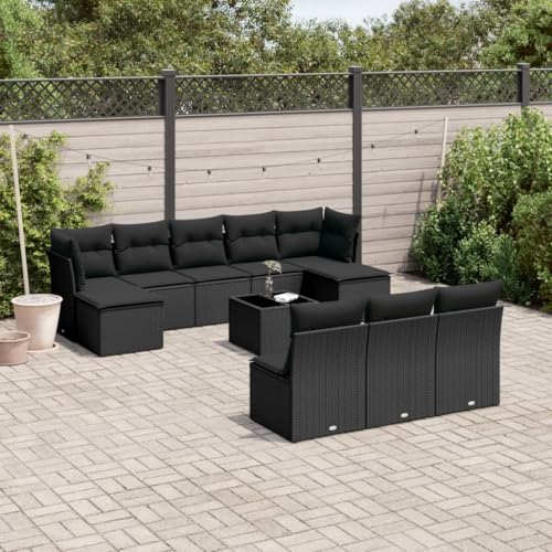 INLIFE 11-TLG. Garten-Sofagarnitur mit Kissen Schwarz Poly Rattan,Möbel,Gartenmöbel,Gartenmöbel-Sets,Schwarz,80 KG,3218295 INLIFE 11-TLG. Garten-Sofagarnitur mit Kissen Schwarz Poly Rattan,Möbel,Gartenmöbel,Gartenmöbel-Sets,Schwarz,80 KG,3218295 von INLIFE