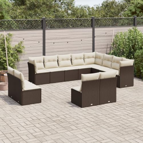 INLIFE 12-TLG. Garten-Sofagarnitur mit Kissen Braun Poly Rattan,Möbel,Gartenmöbel,Gartenmöbel-Sets,Braun,98.4 KG,3250312 INLIFE 12-TLG. Garten-Sofagarnitur mit Kissen Braun Poly Rattan,Möbel,Gartenmöbel,Gartenmöbel-Sets,Braun,98.4 KG,3250312 von INLIFE