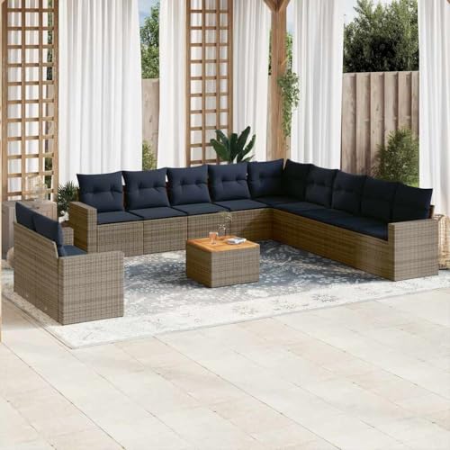 INLIFE 12-TLG. Garten-Sofagarnitur mit Kissen Grau Poly Rattan,Möbel,Gartenmöbel,Gartenmöbel-Sets,Grau,97.4 KG,3256537 INLIFE 12-TLG. Garten-Sofagarnitur mit Kissen Grau Poly Rattan,Möbel,Gartenmöbel,Gartenmöbel-Sets,Grau,97.4 KG,3256537 von INLIFE