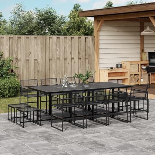 INLIFE 13-TLG. Garten-Essgruppe Schwarz Poly Rattan,Möbel,Gartenmöbel,Gartenmöbel-Sets,Schwarz,102.55 KG,3295045 INLIFE 13-TLG. Garten-Essgruppe Schwarz Poly Rattan,Möbel,Gartenmöbel,Gartenmöbel-Sets,Schwarz,102.55 KG,3295045 von INLIFE