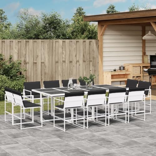 INLIFE 13-TLG. Garten-Essgruppe mit Kissen Weiß Textilene,Möbel,Gartenmöbel,Gartenmöbel-Sets,Weiß,111.2 KG,3295110 INLIFE 13-TLG. Garten-Essgruppe mit Kissen Weiß Textilene,Möbel,Gartenmöbel,Gartenmöbel-Sets,Weiß,111.2 KG,3295110 von INLIFE