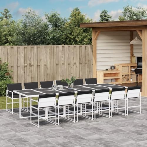 INLIFE 13-TLG. Garten-Essgruppe mit Kissen Weiß Textilene,Möbel,Gartenmöbel,Gartenmöbel-Sets,Weiß,131.4 KG,3295107 INLIFE 13-TLG. Garten-Essgruppe mit Kissen Weiß Textilene,Möbel,Gartenmöbel,Gartenmöbel-Sets,Weiß,131.4 KG,3295107 von INLIFE