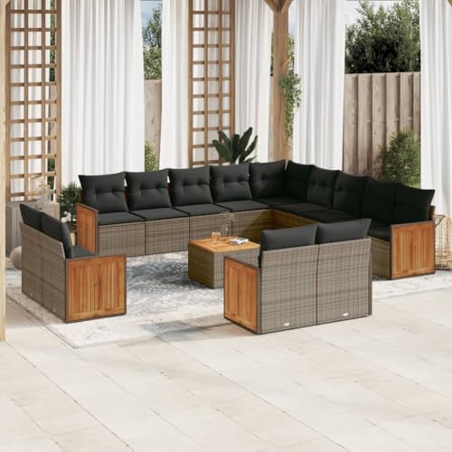 INLIFE 14-TLG. Garten-Sofagarnitur mit Kissen Grau Poly Rattan,Möbel,Gartenmöbel,Gartenmöbel-Sets,Grau,119.6 KG,3228216 INLIFE 14-TLG. Garten-Sofagarnitur mit Kissen Grau Poly Rattan,Möbel,Gartenmöbel,Gartenmöbel-Sets,Grau,119.6 KG,3228216 von INLIFE