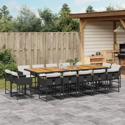 INLIFE 15-TLG. Garten-Essgruppe mit Kissen Schwarz Poly Rattan,Möbel,Gartenmöbel,Gartenmöbel-Sets,Schwarz,145.65 KG,3211419 INLIFE 15-TLG. Garten-Essgruppe mit Kissen Schwarz Poly Rattan,Möbel,Gartenmöbel,Gartenmöbel-Sets,Schwarz,145.65 KG,3211419 von INLIFE
