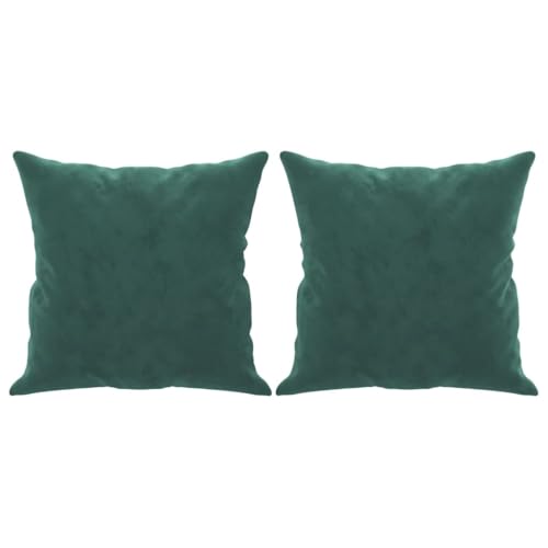 INLIFE 2-Sitzer-Sofa mit Zierkissen Dunkelgrün 120 cm Samt,Möbel,Sofas,Grün,23.75 KG,3200937 von INLIFE