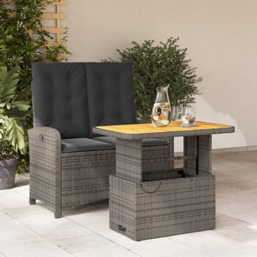 INLIFE 2-TLG. Garten-Essgruppe mit Kissen Grau Poly Rattan,Möbel,Gartenmöbel,Gartenmöbel-Sets,Grau,27.9 KG,3277346 INLIFE 2-TLG. Garten-Essgruppe mit Kissen Grau Poly Rattan,Möbel,Gartenmöbel,Gartenmöbel-Sets,Grau,27.9 KG,3277346 von INLIFE