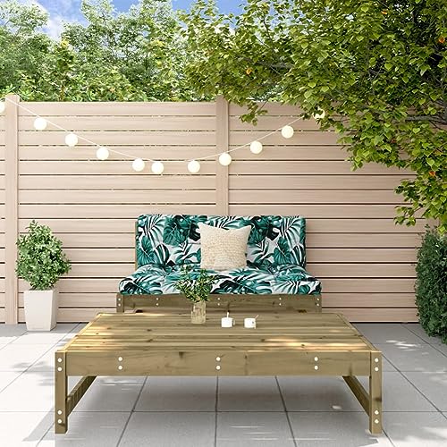 INLIFE 2-TLG. Garten-Lounge-Set Kiefernholz Imprägniert,Möbel,Gartenmöbel,Gartensitzmöbel,Gartensofaelemente,Braun,28.72 KG,825729 von INLIFE