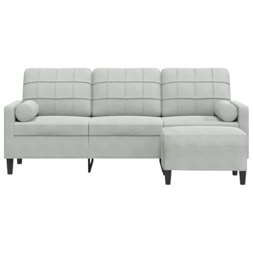 INLIFE 3-Sitzer-Sofa mit Hocker Hellgrau 180 cm Samt,Möbel,Sofas,Grau,33.2 KG,3278267 INLIFE 3-Sitzer-Sofa mit Hocker Hellgrau 180 cm Samt,Möbel,Sofas,Grau,33.2 KG,3278267 von INLIFE