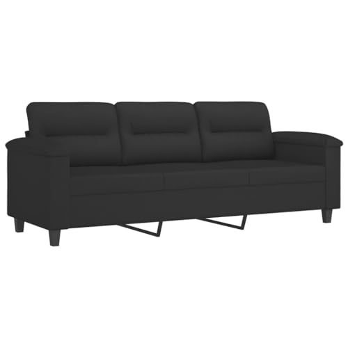 INLIFE 3-Sitzer-Sofa mit Kissen Schwarz 180 cm Mikrofasergewebe,Möbel,Sofas,Schwarz,30.9 KG,3200980 INLIFE 3-Sitzer-Sofa mit Kissen Schwarz 180 cm Mikrofasergewebe,Möbel,Sofas,Schwarz,30.9 KG,3200980 von INLIFE
