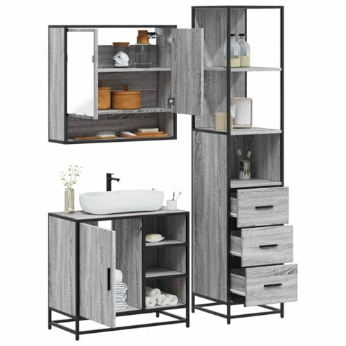 INLIFE 3-TLG. Badmöbel-Set Grau Sonoma Holzwerkstoff,Möbel,Möbelgarnituren,Badezimmermöbel-Sets,Grau,66.45 KG,3301178 INLIFE 3-TLG. Badmöbel-Set Grau Sonoma Holzwerkstoff,Möbel,Möbelgarnituren,Badezimmermöbel-Sets,Grau,66.45 KG,3301178 von INLIFE