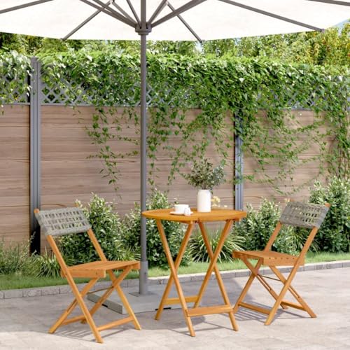 INLIFE 3-TLG. Bistro-Set Grau Poly Rattan und Massivholz,Möbel,Gartenmöbel,Gartenmöbel-Sets,Grau,16.5 KG,3281839 INLIFE 3-TLG. Bistro-Set Grau Poly Rattan und Massivholz,Möbel,Gartenmöbel,Gartenmöbel-Sets,Grau,16.5 KG,3281839 von INLIFE