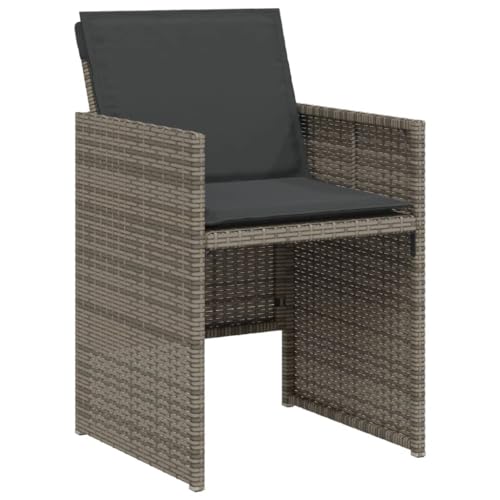 INLIFE 3-TLG. Bistro-Set mit Kissen Grau Poly Rattan,Möbel,Gartenmöbel,Gartenmöbel-Sets,Grau,21.5 KG,365067 INLIFE 3-TLG. Bistro-Set mit Kissen Grau Poly Rattan,Möbel,Gartenmöbel,Gartenmöbel-Sets,Grau,21.5 KG,365067 von INLIFE
