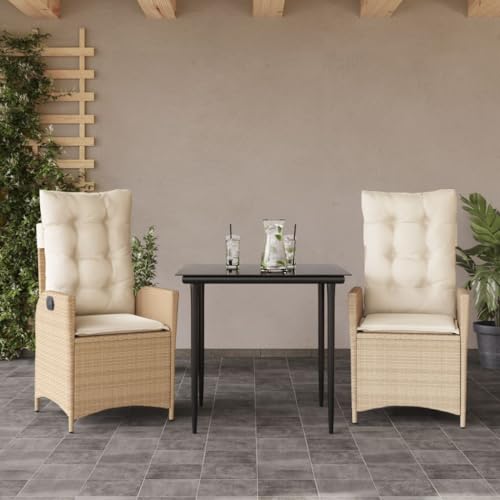 INLIFE 3-TLG. Garten-Essgruppe mit Kissen Beige Poly Rattan,Möbel,Gartenmöbel,Gartenmöbel-Sets,Beige,35.4 KG,3213234 INLIFE 3-TLG. Garten-Essgruppe mit Kissen Beige Poly Rattan,Möbel,Gartenmöbel,Gartenmöbel-Sets,Beige,35.4 KG,3213234 von INLIFE