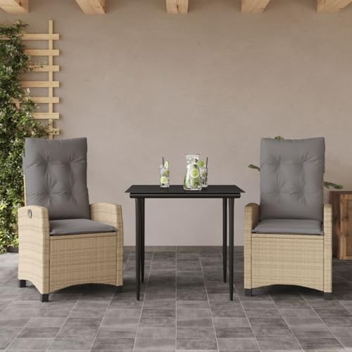INLIFE 3-TLG. Garten-Essgruppe mit Kissen Beigemischung Poly Rattan,Möbel,Gartenmöbel,Gartenmöbel-Sets,Beige,37.4 KG,3212822 INLIFE 3-TLG. Garten-Essgruppe mit Kissen Beigemischung Poly Rattan,Möbel,Gartenmöbel,Gartenmöbel-Sets,Beige,37.4 KG,3212822 von INLIFE