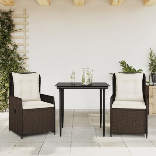 INLIFE 3-TLG. Garten-Essgruppe mit Kissen Braun Poly Rattan,Möbel,Gartenmöbel,Gartenmöbel-Sets,Braun,37.2 KG,3262840 INLIFE 3-TLG. Garten-Essgruppe mit Kissen Braun Poly Rattan,Möbel,Gartenmöbel,Gartenmöbel-Sets,Braun,37.2 KG,3262840 von INLIFE