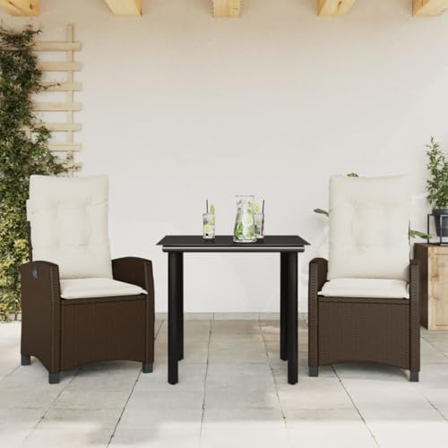 INLIFE 3-TLG. Garten-Essgruppe mit Kissen Braun Poly Rattan,Möbel,Gartenmöbel,Gartenmöbel-Sets,Braun,37.74 KG,3212772 INLIFE 3-TLG. Garten-Essgruppe mit Kissen Braun Poly Rattan,Möbel,Gartenmöbel,Gartenmöbel-Sets,Braun,37.74 KG,3212772 von INLIFE