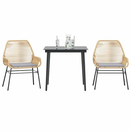 INLIFE 3-TLG. Garten-Essgruppe mit Kissen Braun Poly Rattan Glas,Möbel,Gartenmöbel,Gartenmöbel-Sets,Braun,29.2 KG,3334471 INLIFE 3-TLG. Garten-Essgruppe mit Kissen Braun Poly Rattan Glas,Möbel,Gartenmöbel,Gartenmöbel-Sets,Braun,29.2 KG,3334471 von INLIFE