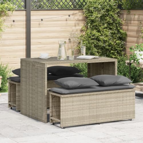 INLIFE 3-TLG. Garten-Essgruppe mit Kissen Hellgrau Poly Rattan,Möbel,Gartenmöbel,Gartenmöbel-Sets,Grau,26.6 KG,4003907 INLIFE 3-TLG. Garten-Essgruppe mit Kissen Hellgrau Poly Rattan,Möbel,Gartenmöbel,Gartenmöbel-Sets,Grau,26.6 KG,4003907 von INLIFE