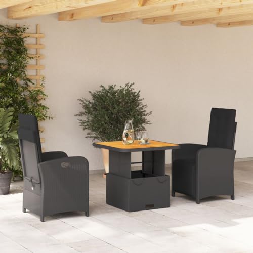 INLIFE 3-TLG. Garten-Essgruppe mit Kissen Schwarz Poly Rattan,Möbel,Gartenmöbel,Gartenmöbel-Sets,Schwarz,34.8 KG,3277327 INLIFE 3-TLG. Garten-Essgruppe mit Kissen Schwarz Poly Rattan,Möbel,Gartenmöbel,Gartenmöbel-Sets,Schwarz,34.8 KG,3277327 von INLIFE