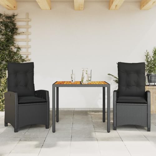 INLIFE 3-TLG. Garten-Essgruppe mit Kissen Schwarz Poly Rattan,Möbel,Gartenmöbel,Gartenmöbel-Sets,Schwarz,36 KG,3212662 INLIFE 3-TLG. Garten-Essgruppe mit Kissen Schwarz Poly Rattan,Möbel,Gartenmöbel,Gartenmöbel-Sets,Schwarz,36 KG,3212662 von INLIFE