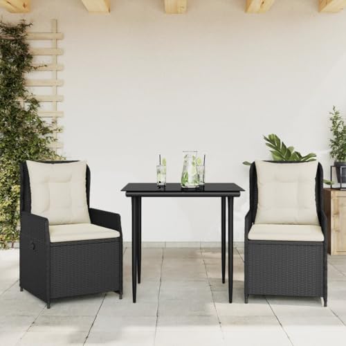 INLIFE 3-TLG. Garten-Essgruppe mit Kissen Schwarz Poly Rattan,Möbel,Gartenmöbel,Gartenmöbel-Sets,Schwarz,37.2 KG,3262826 INLIFE 3-TLG. Garten-Essgruppe mit Kissen Schwarz Poly Rattan,Möbel,Gartenmöbel,Gartenmöbel-Sets,Schwarz,37.2 KG,3262826 von INLIFE