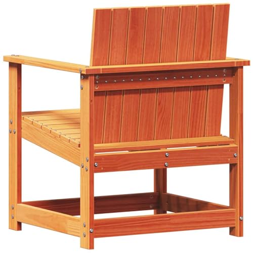 INLIFE 3-TLG. Garten-Lounge-Set Wachsbraun Massivholz Kiefer,Möbel,Gartenmöbel,Gartensitzmöbel,Gartenstühle,Braun,21.42 KG,844663 von INLIFE